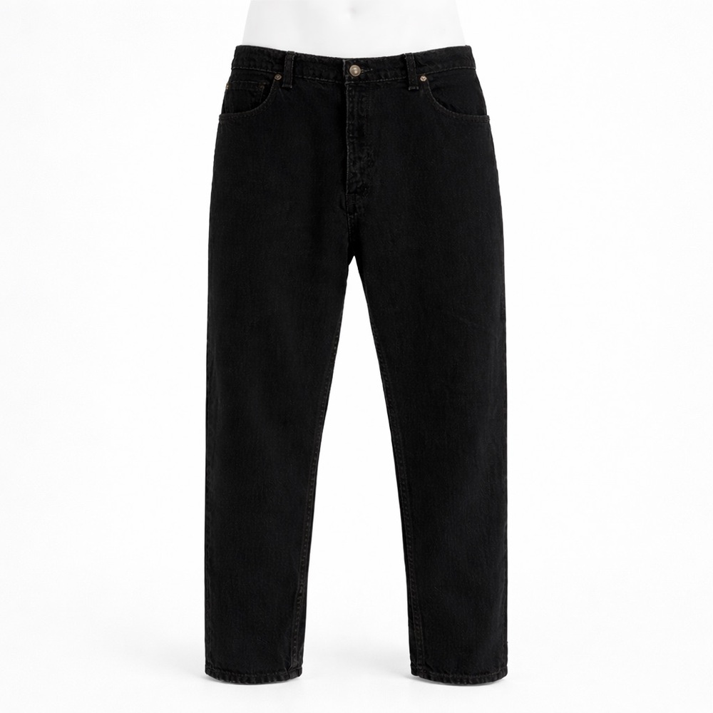 Size 32 Levi’s Men’s 550 Relaxed Fit Tapered Leg Jeans Black Denim Classic